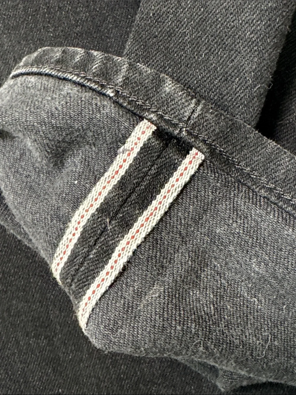 BUCK MASON Selvedge Slim Fit Black Jeans Button Fly Classic Stretch Men's 33 - Picture 8 of 14